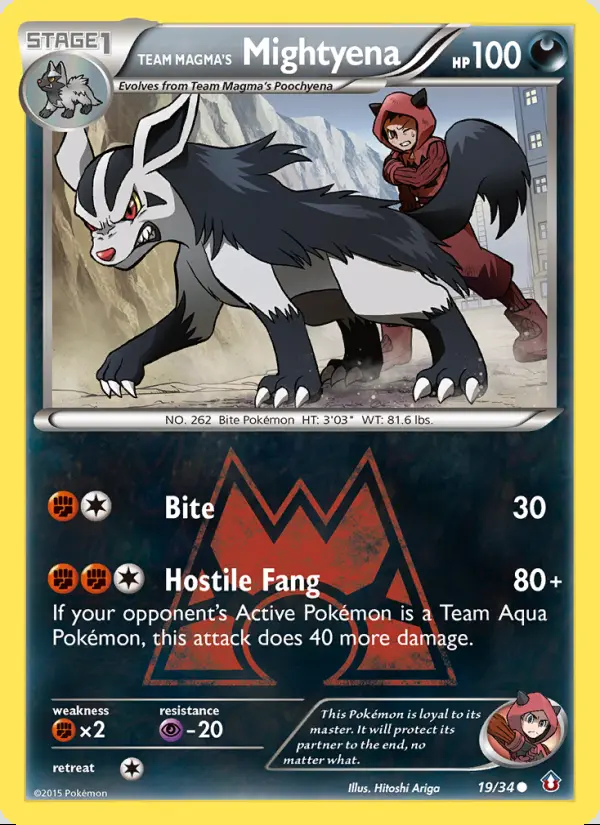 Image of the card Team Magma's Mightyena